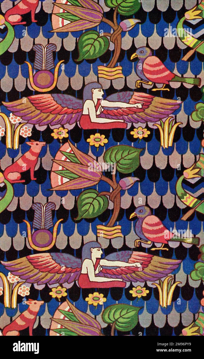 Ägyptisches Muster für Stoff Stockfoto