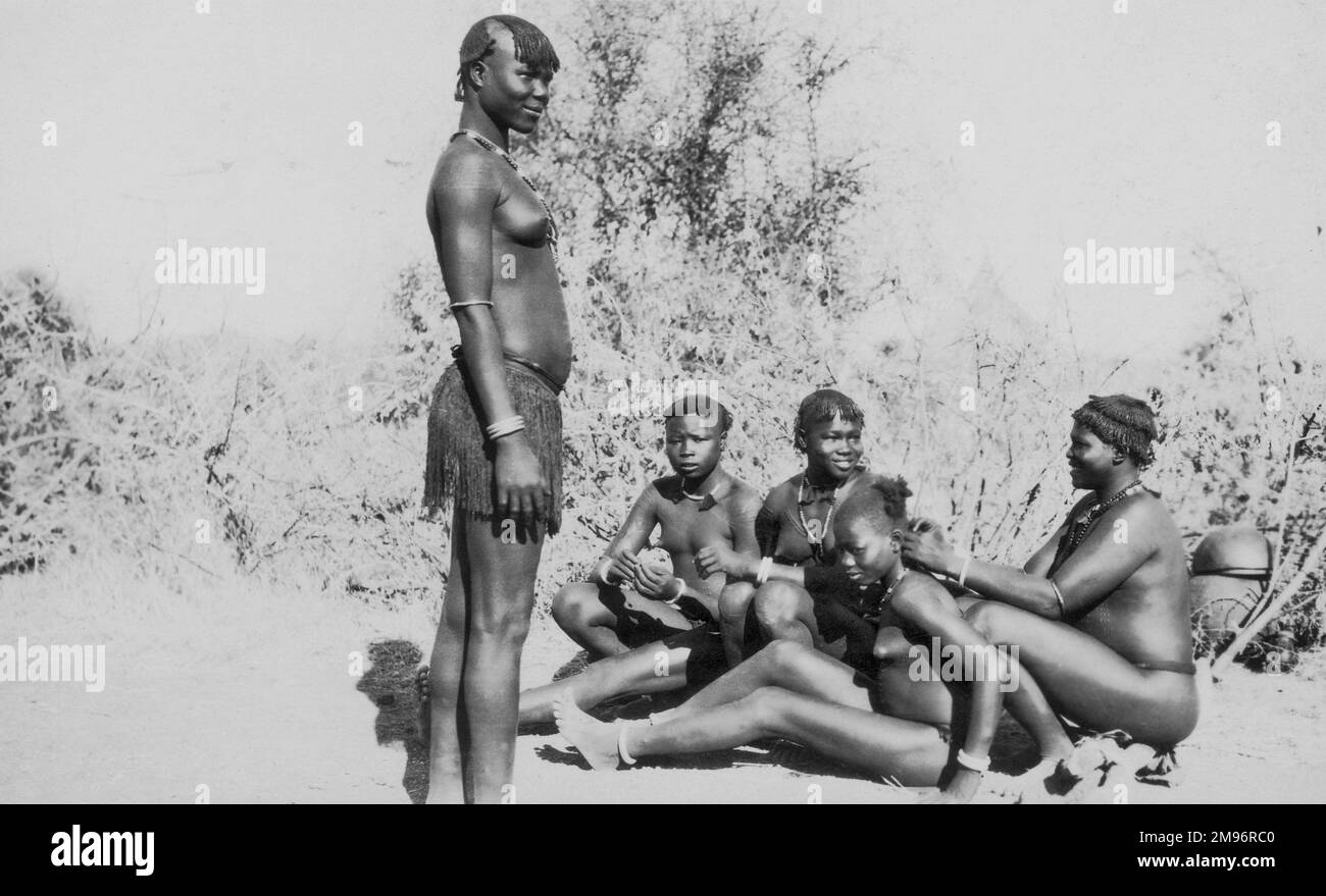 Afrikanischer Stamm - Zentralafrika Stockfoto