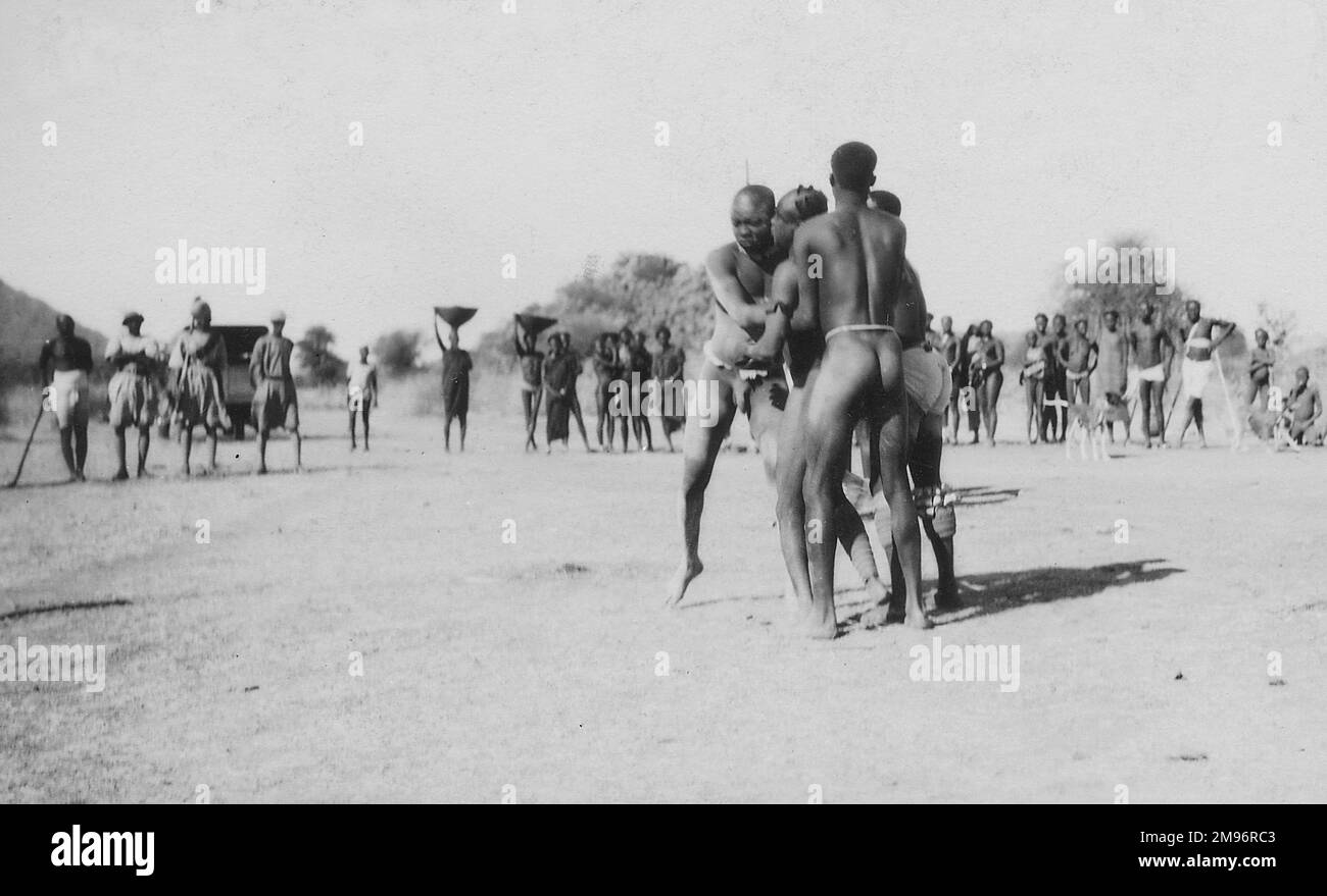 Afrikanischer Stamm - Zentralafrika Stockfoto