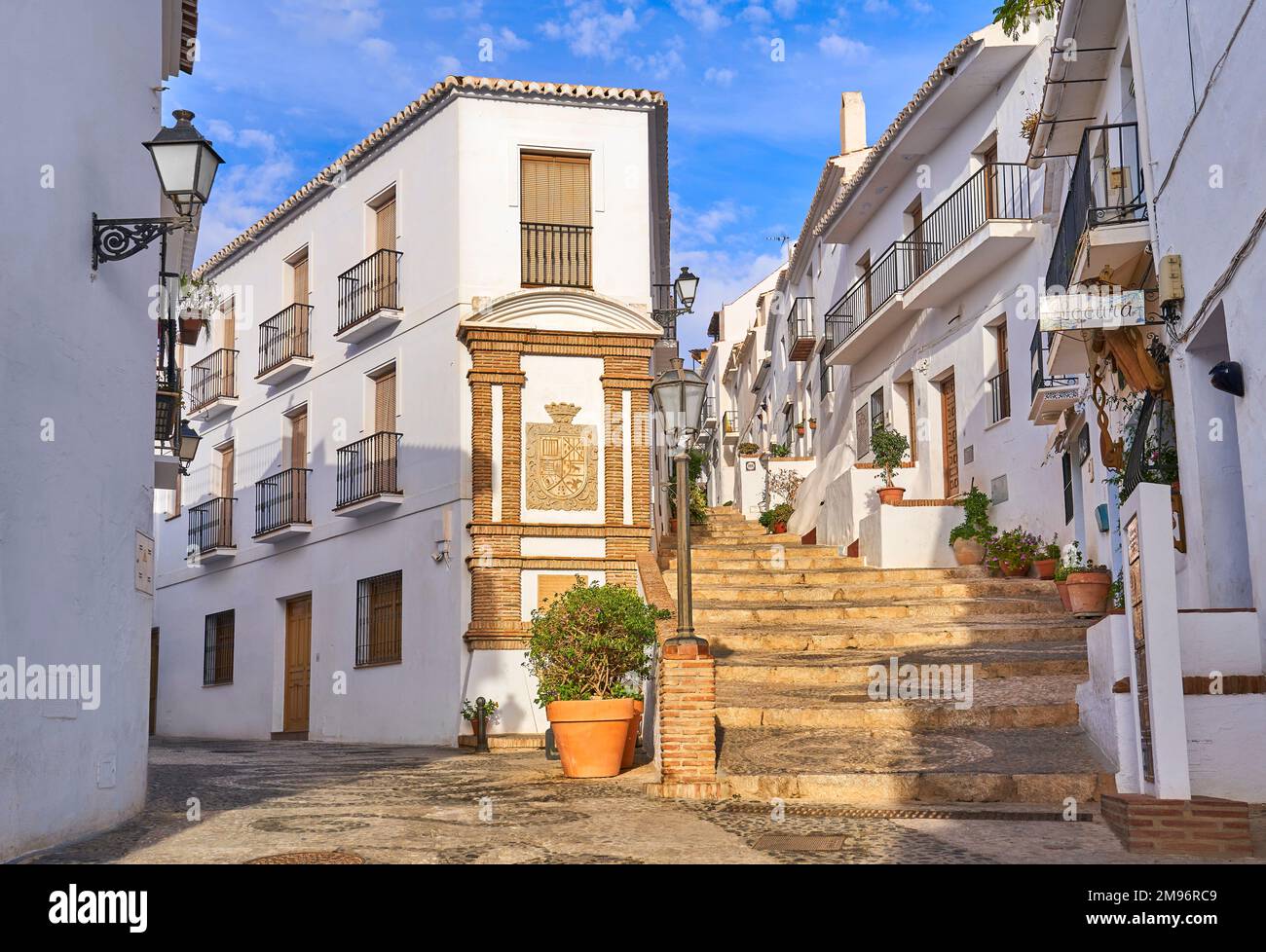 Frigiliana, Andalusien, Spanien Stockfoto