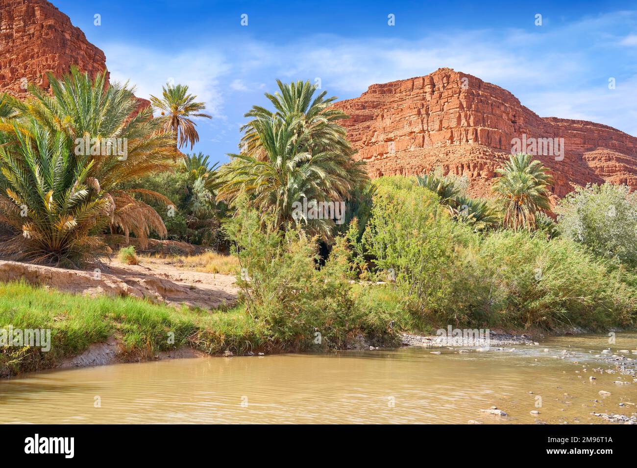 Ziz Gorges, Marokko, Afrika Stockfoto