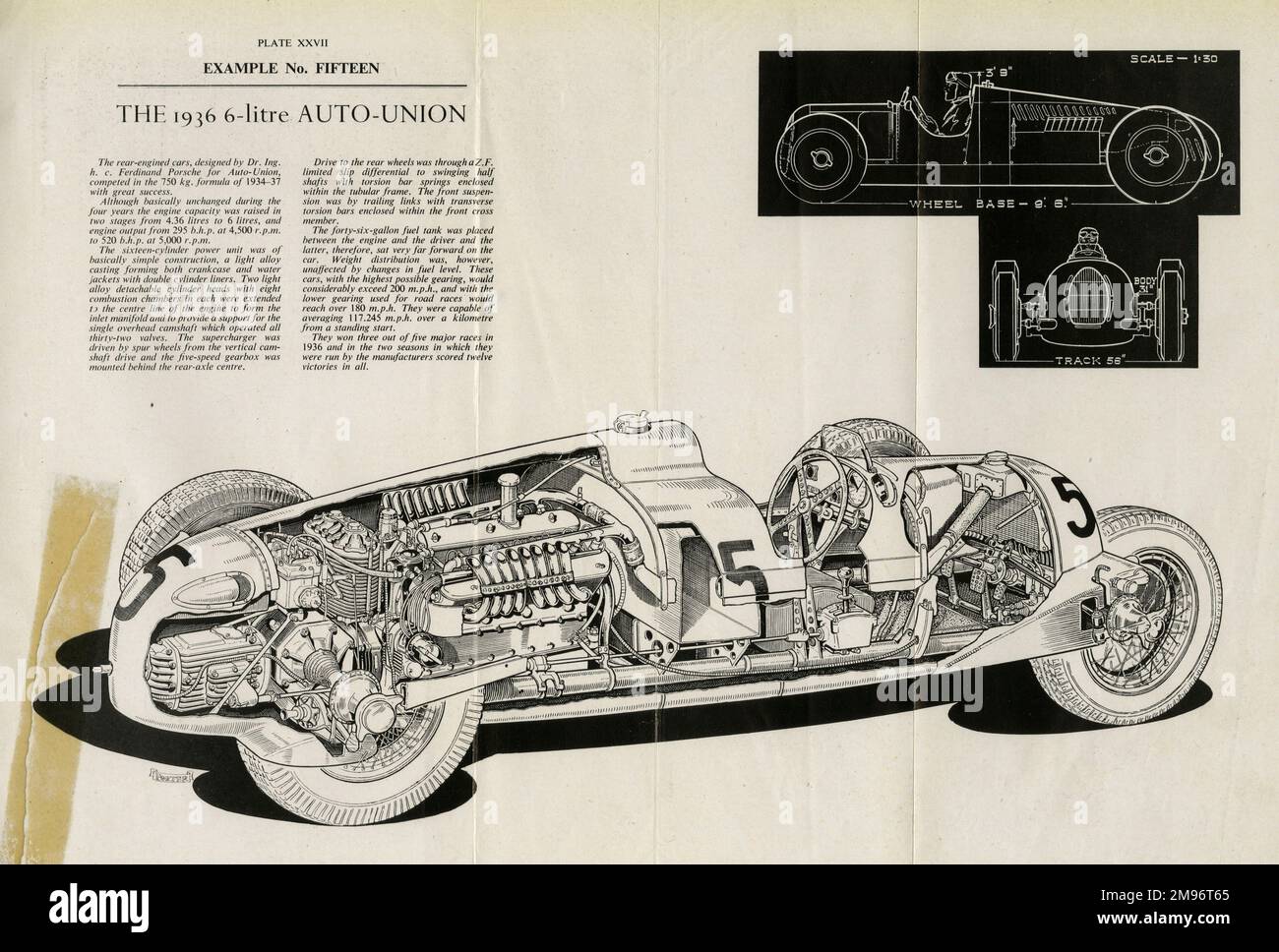 Die 1936 6-Liter-Auto-Union Stockfoto