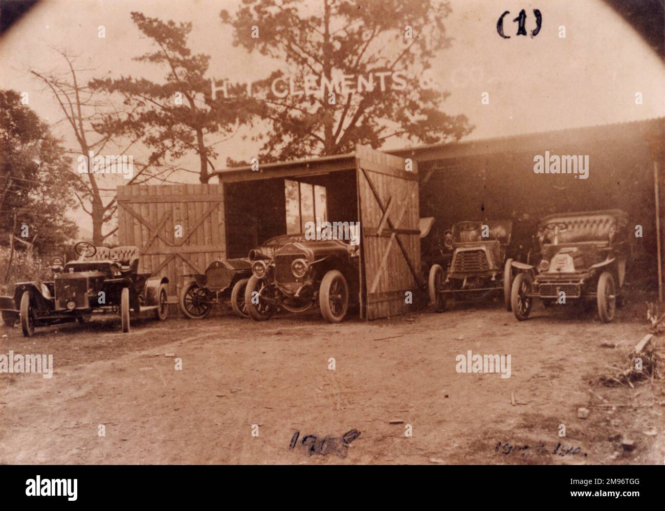 5 Autos hergestellt von H i Clements & Co., Sydney, Australien, 1908 Stockfoto