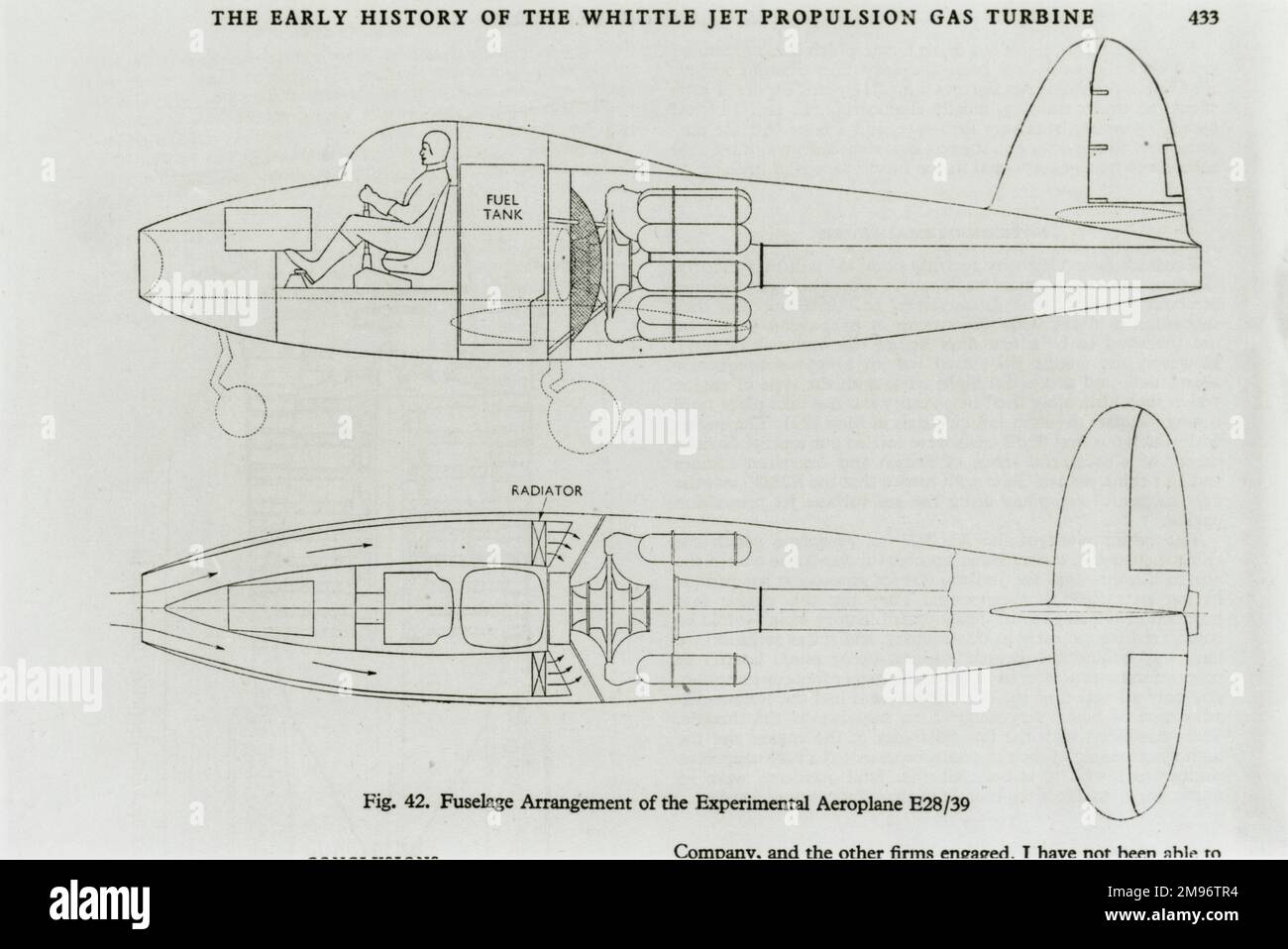 Gloucester E28., Diagramm Stockfoto