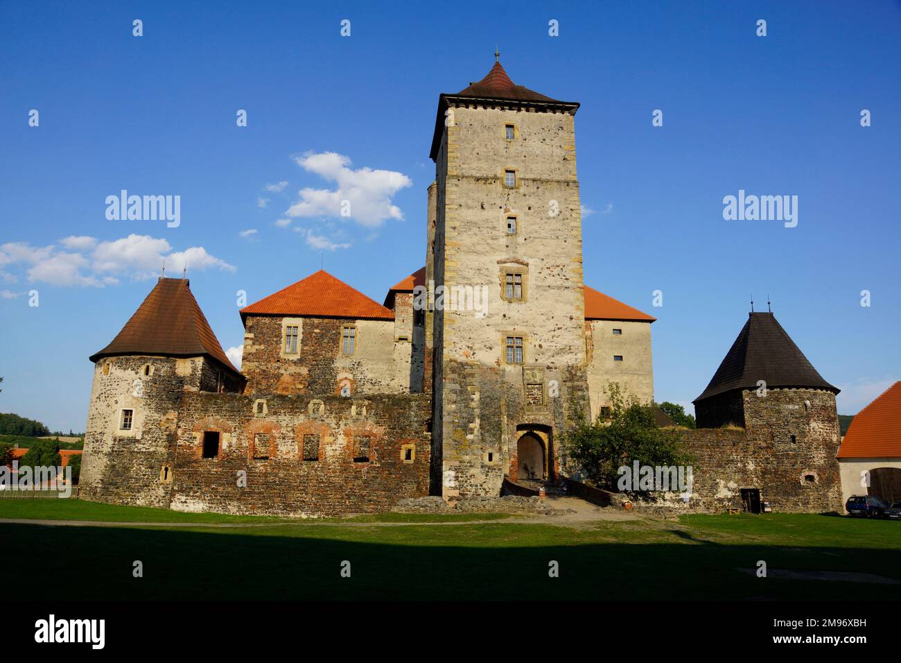Tschechische Republik, Swjew (Schwihau): Schloss Swjew. Stockfoto