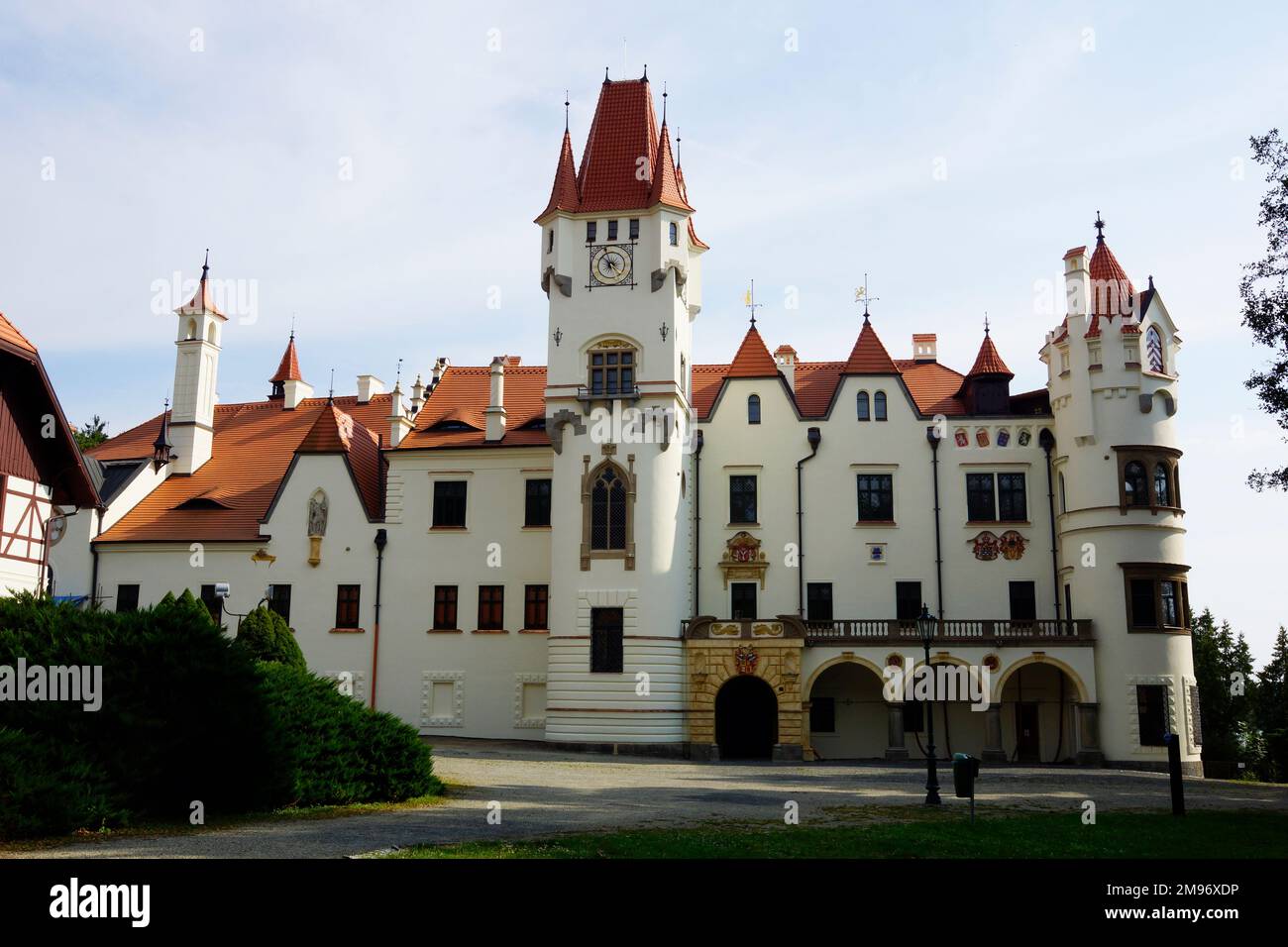 Tschechische Republik, Zinkovy: Zinkovy-Palast. Stockfoto