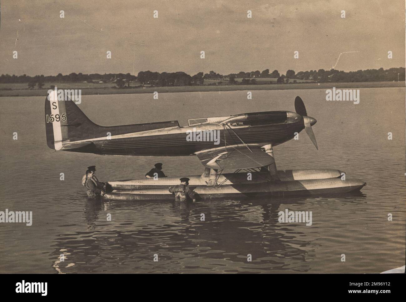 Supermarine S6B, S1595, jetzt ausgestellt im Wissenschaftsmuseum. Stockfoto