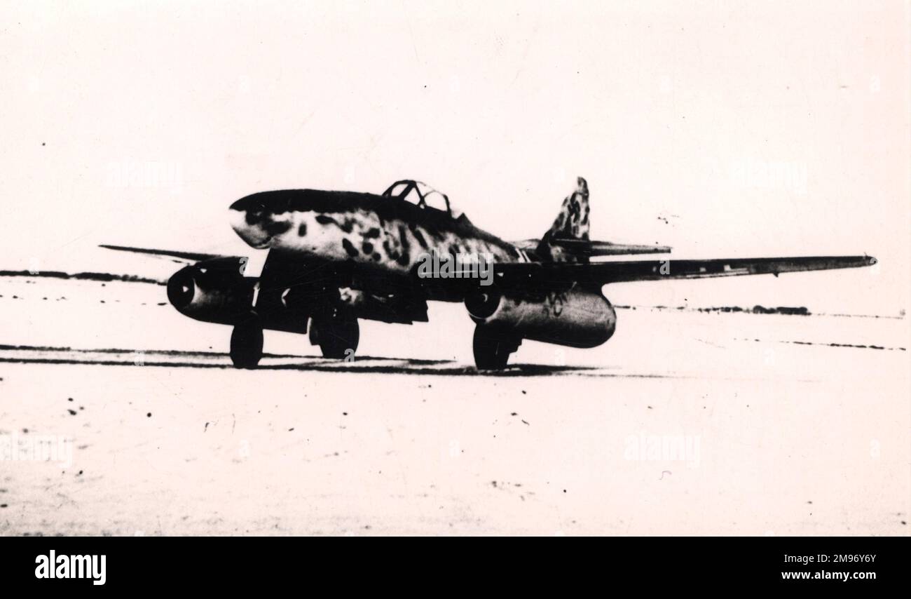 Messerschmitt Me262 Düsenjäger. Stockfoto