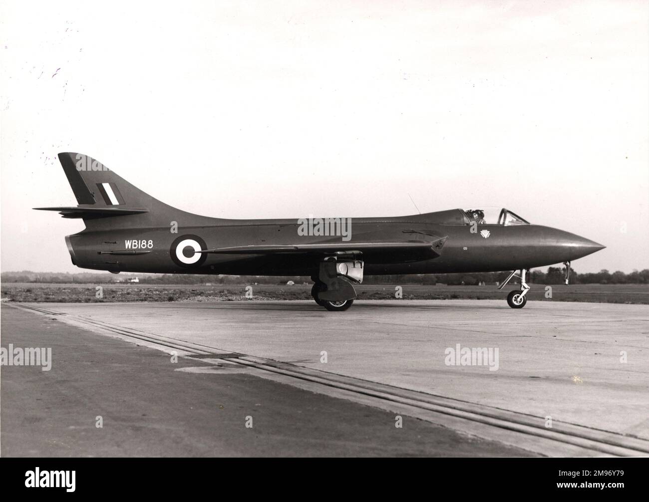 Hawker Hunter 3, WB188, der erste Hunter Prototyp wurde für einen erfolgreichen Versuch auf den Weltrekord im Jahr 1953 modifiziert. Stockfoto