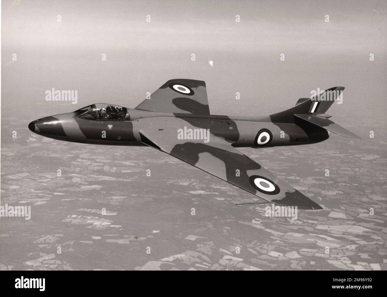 Hawker Hunter 1, WT594. Stockfoto