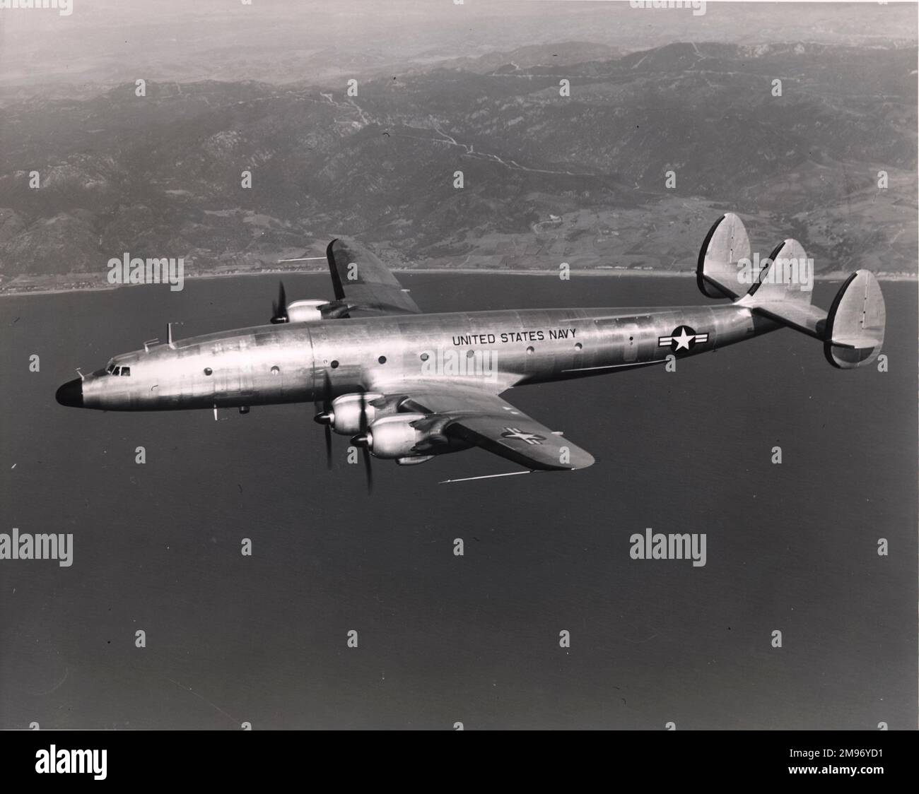 US Navy Lockheed Super Constellation. Stockfoto