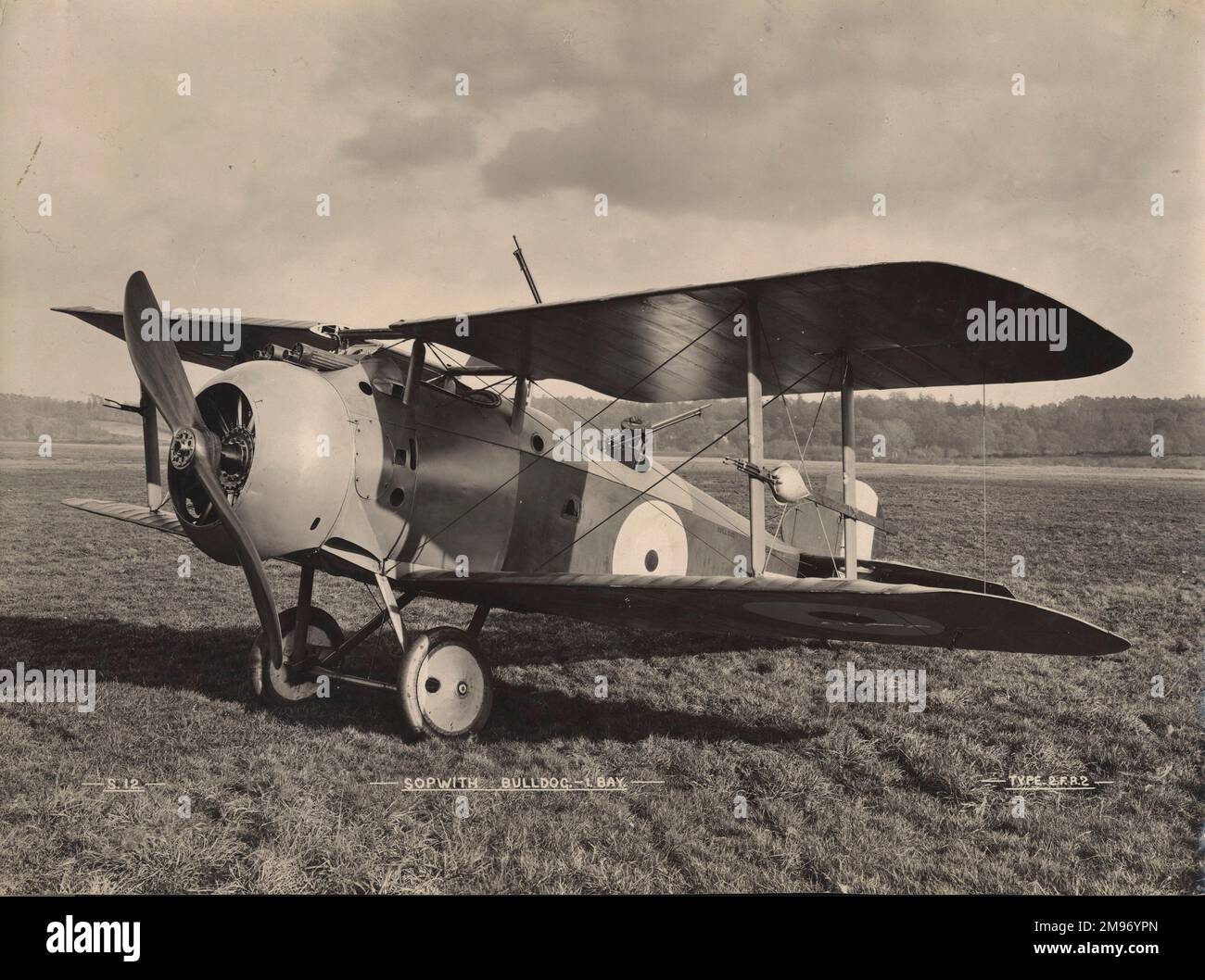 Der erste Sopwith 2FR2 Bulldog. Einzel-Schacht-Form. Stockfoto