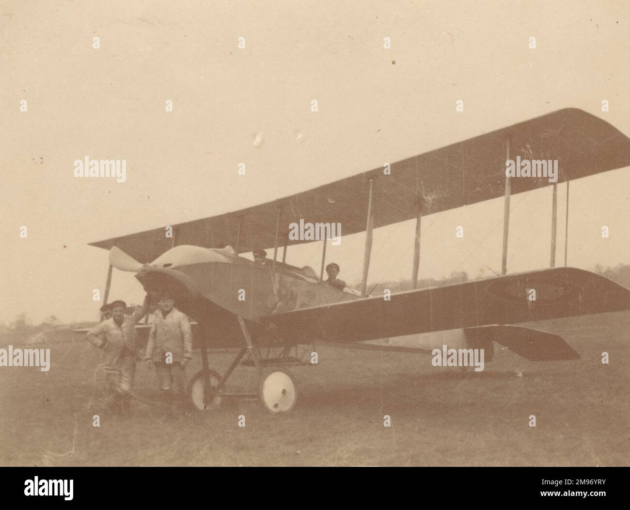 Sopwith Zweisitzer Scout „Spinning Jenny“. Stockfoto