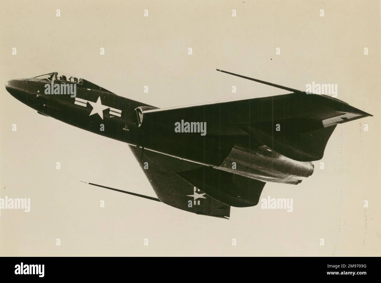 Vought F7U-1 Cutlass. Stockfoto