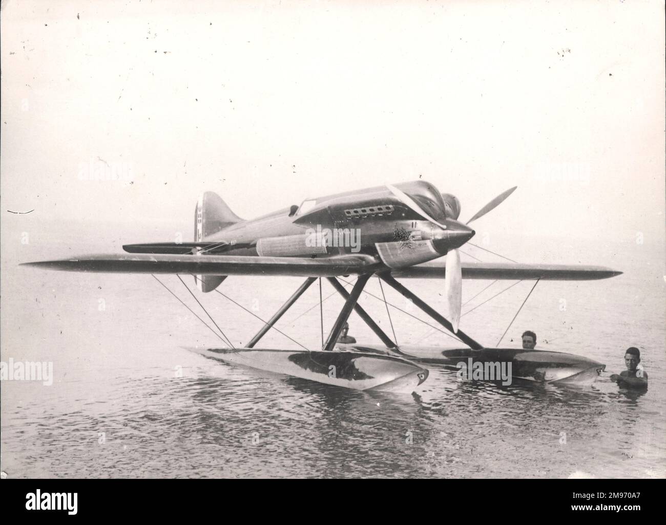 Macchi M67 Schneider Trophy Wasserflugzeug. Stockfoto