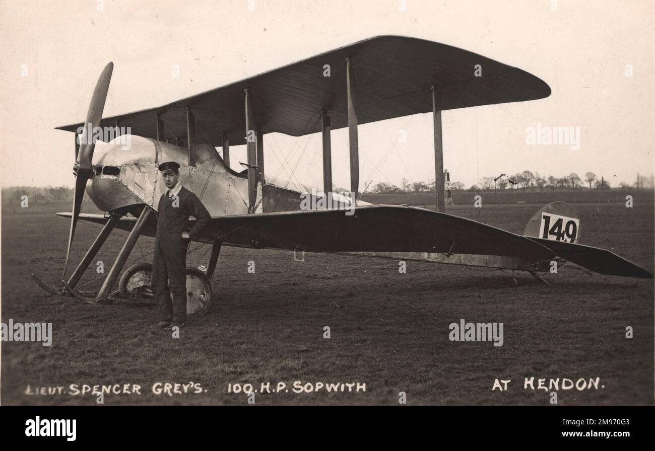 The Sopwith Sociable (auch Churchill genannt) in Hendon. Stockfoto