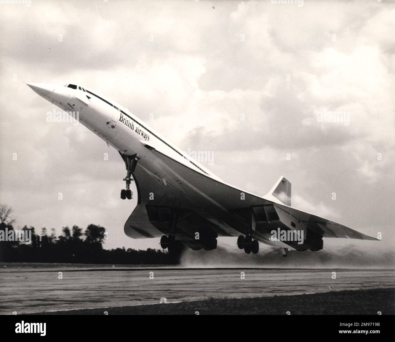 Concorde, in British Airways Farben starten. Stockfoto