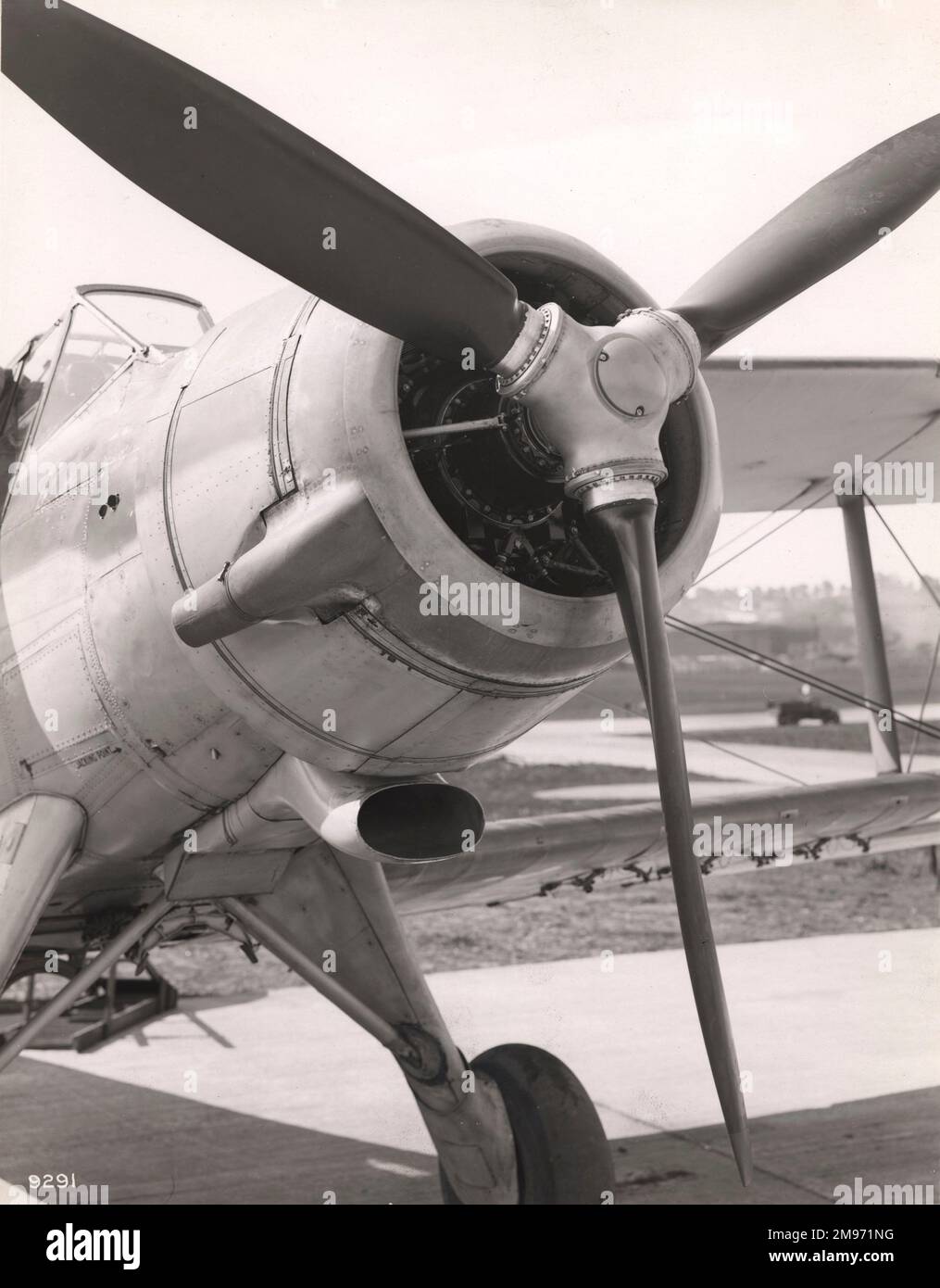 Die Bristol Taurus II und Rotol Luftschraube-Installation auf einem Fairey Albacore. Stockfoto