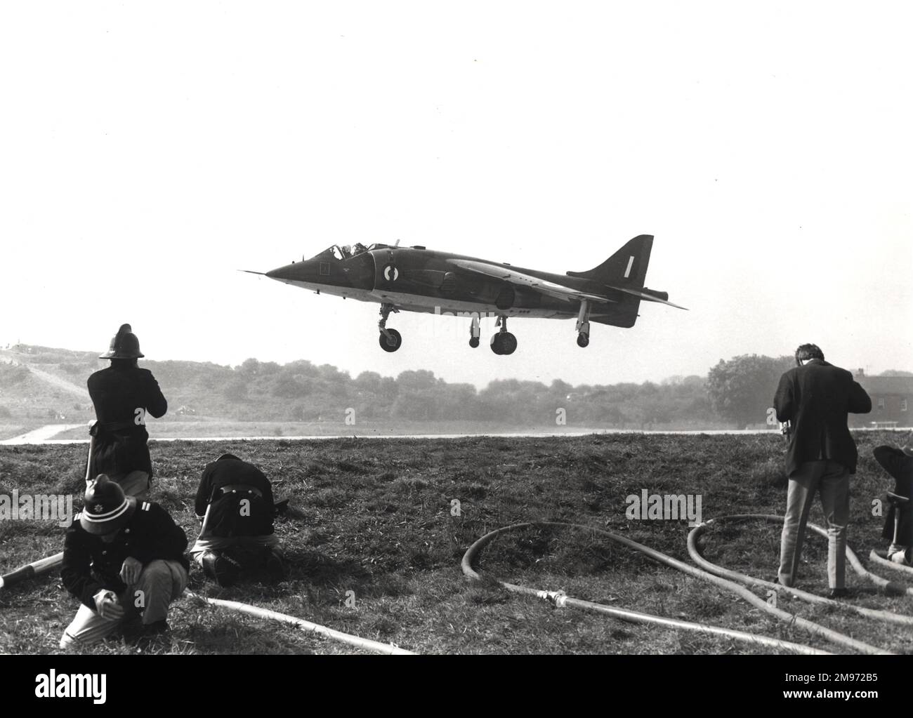 Entwicklungs-Batch, Hawker Siddeley Harrier DB. Stockfoto