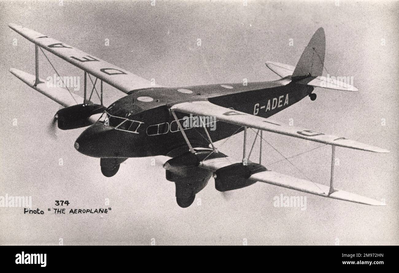 Dh86 De Havilland DH86 Express Air Liner, G-ADEA, von British Airways im ...