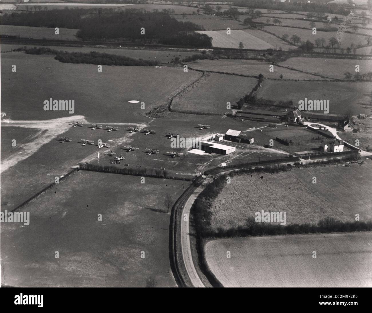 Flughafen Gatwick gegen 1935 Uhr. Stockfoto