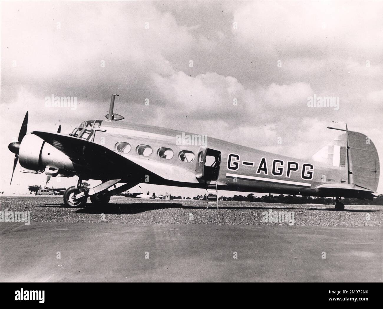 Avro Anson 19 Serie 2, G-AGPG. Stockfoto