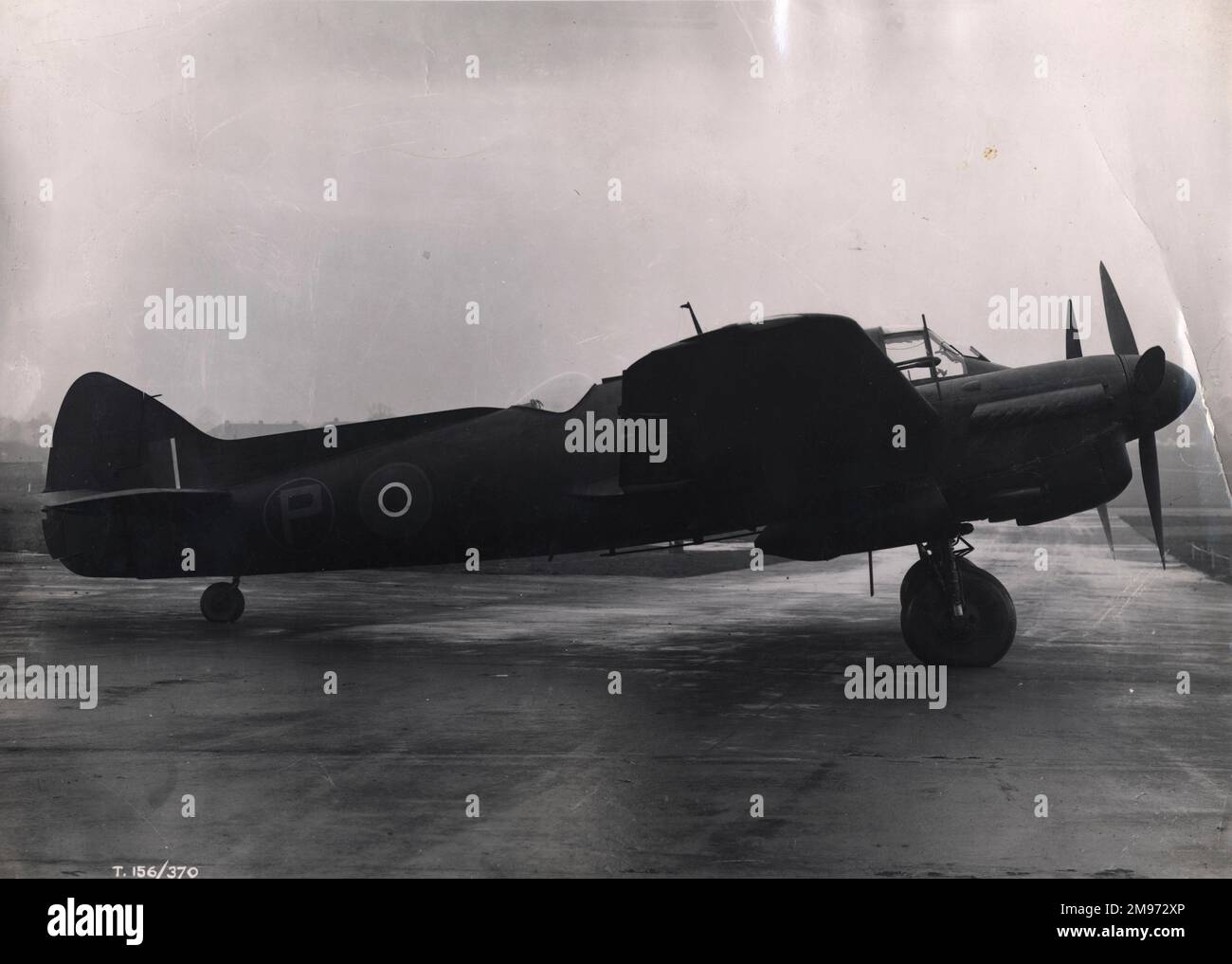 Bristol Beaufighter II, T3032, mit verlängerter Rückenflosse. Stockfoto