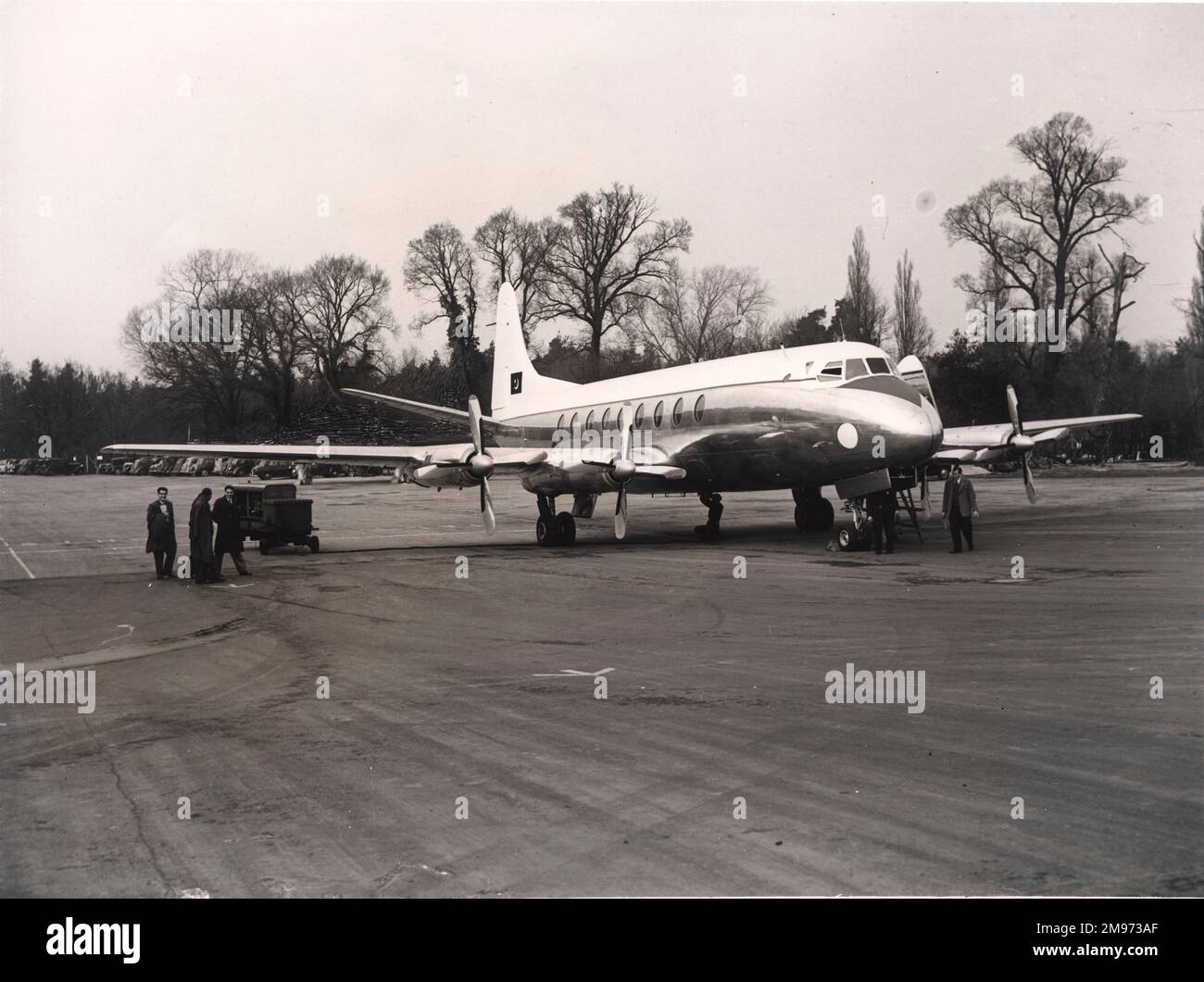 Vickers Viscount 734, gekauft von der pakistanischen Regierung als persönliches Flugzeug für den Präsidenten. Stockfoto