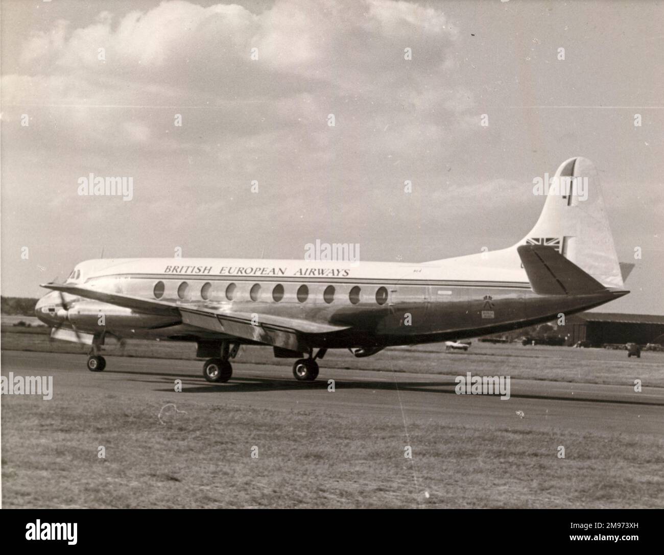 Vickers Viscount 701 von BEA. Stockfoto