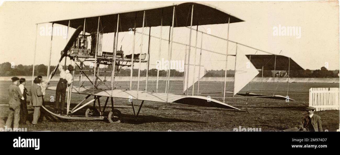 Walton Edwards Colossoplane oder Elephantoplane vom Oktober 1911 in Brooklands. Stockfoto