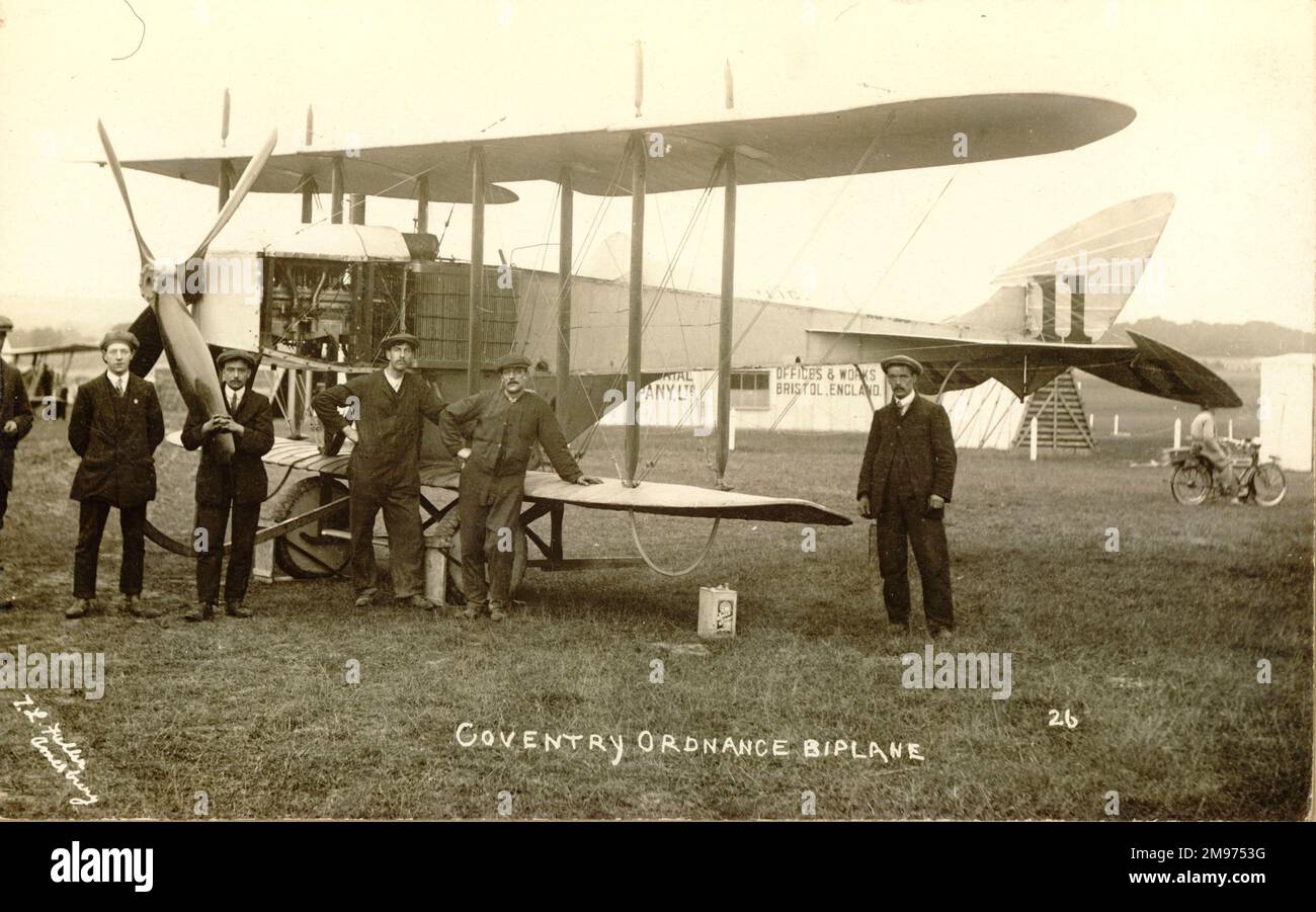 Coventry Ordinance Works Biplane Trials No. 11. Stockfoto