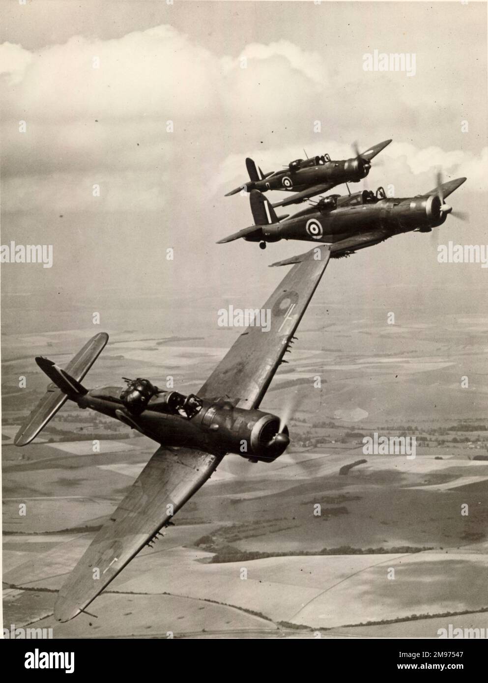 Drei Blackburn B-25 Rocs. Stockfoto