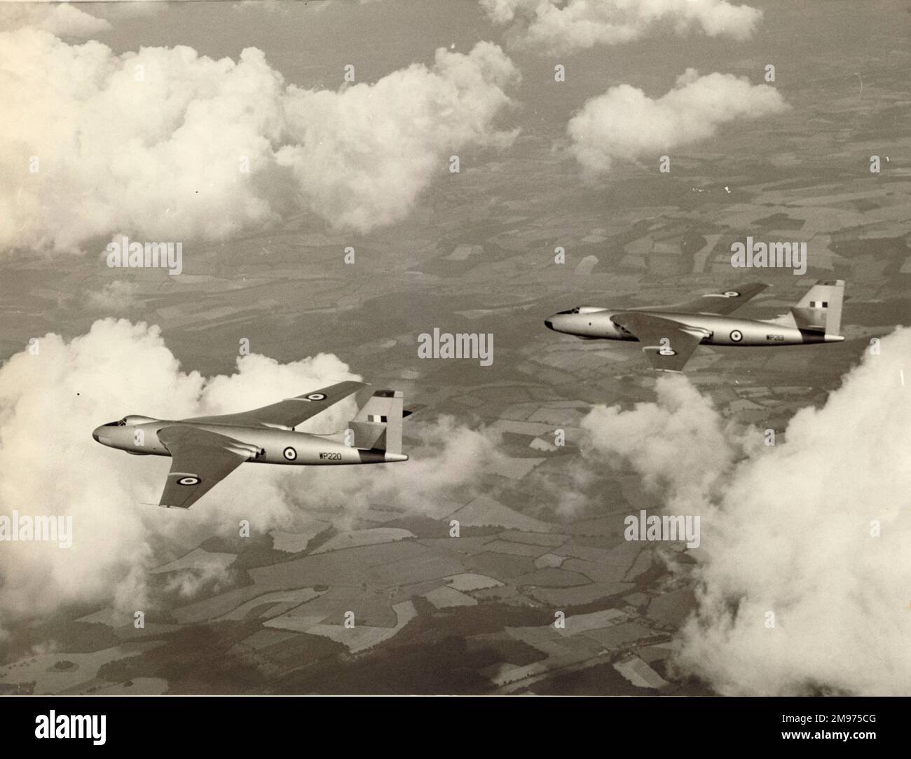 Zwei Vickers Valiant B1s, WP220 und WP213. Stockfoto