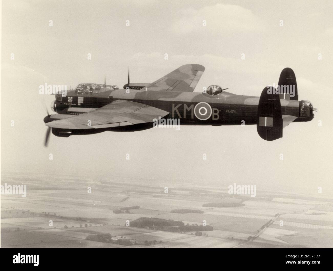 Avro Lancaster, PA474, City of Lincoln, vom Battle of Britain Memorial Flight. Stockfoto