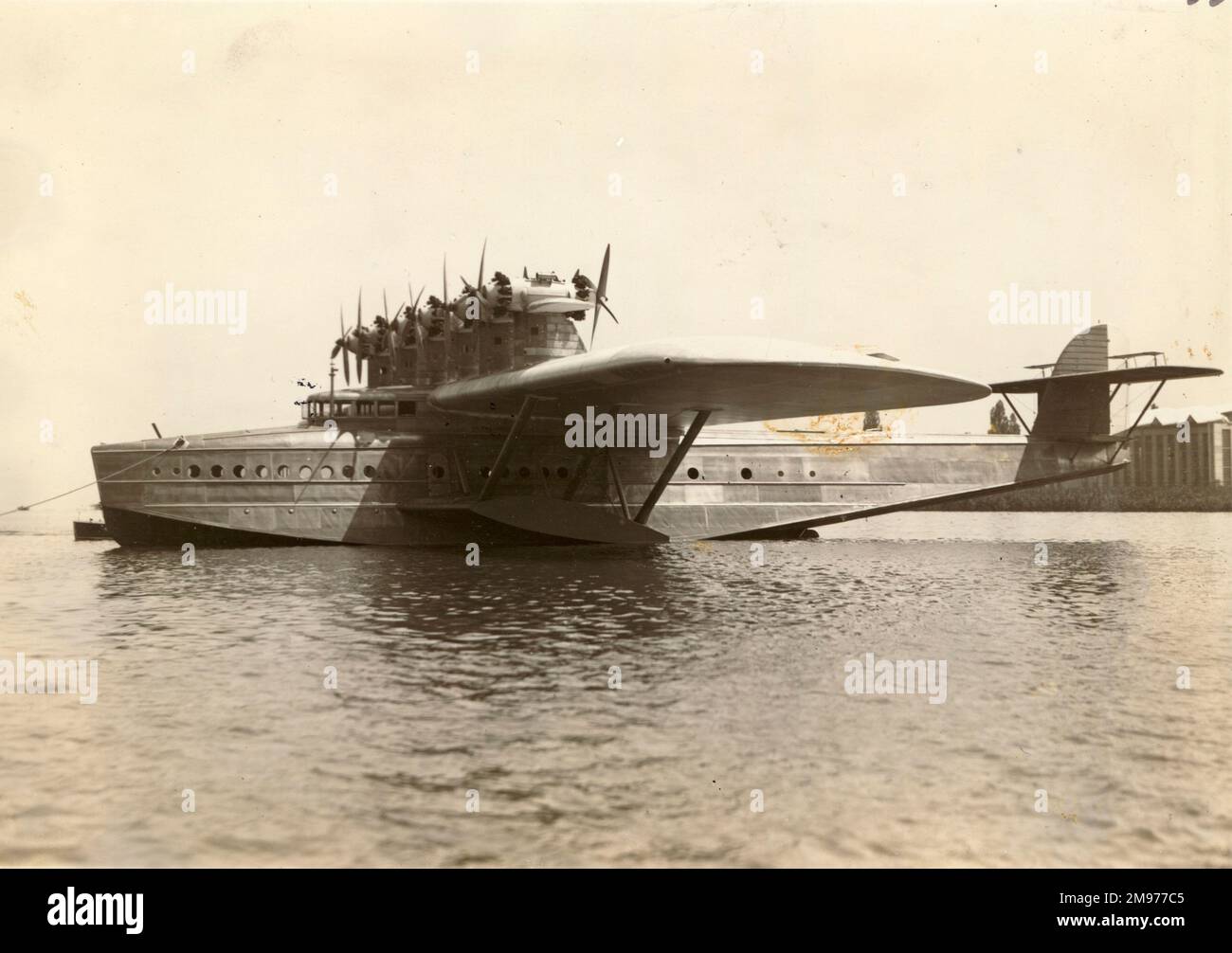 Das erste Dornier-DOX auf dem Wasser. Stockfoto