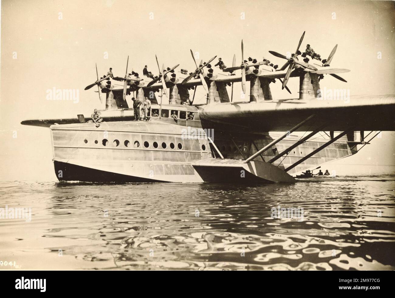 Das erste Dornier-DOX auf dem Wasser. Stockfoto