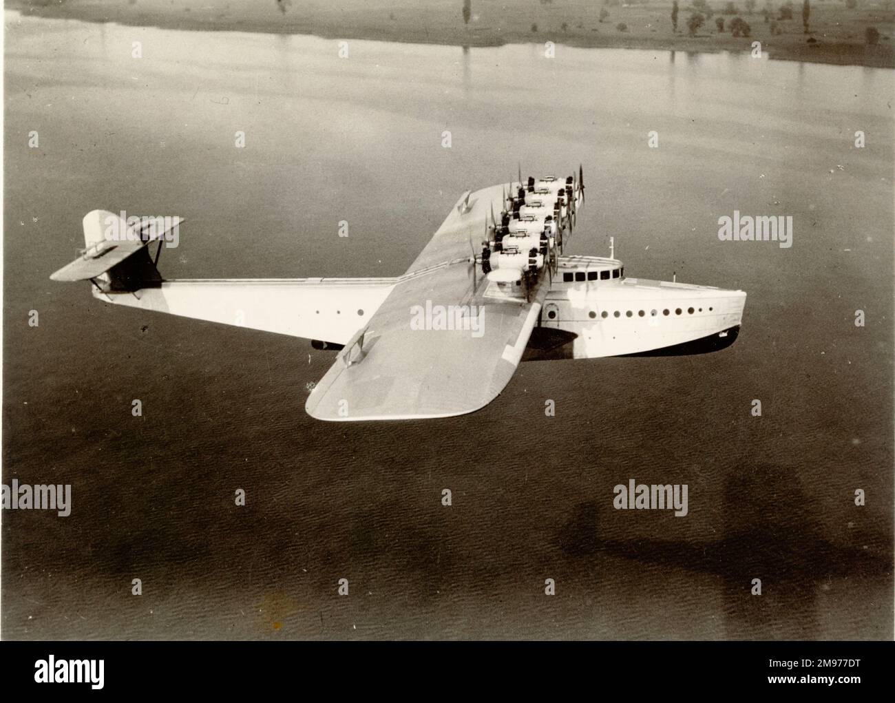 Der erste Dornier-DOX in der Luft. Stockfoto