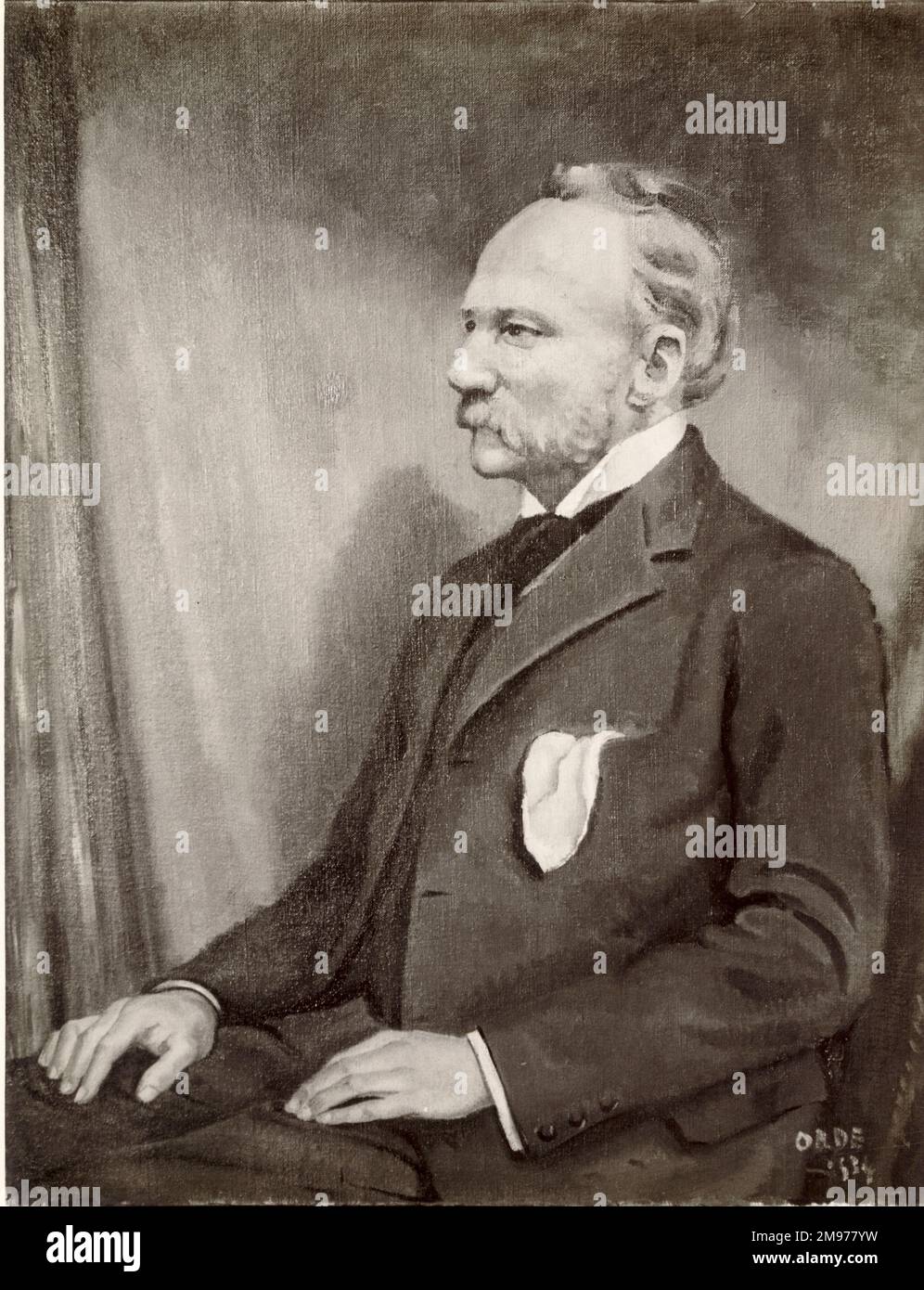 Porträt von Edward Purkis Frost, JP, Raes Präsident 1908-1911. Stockfoto