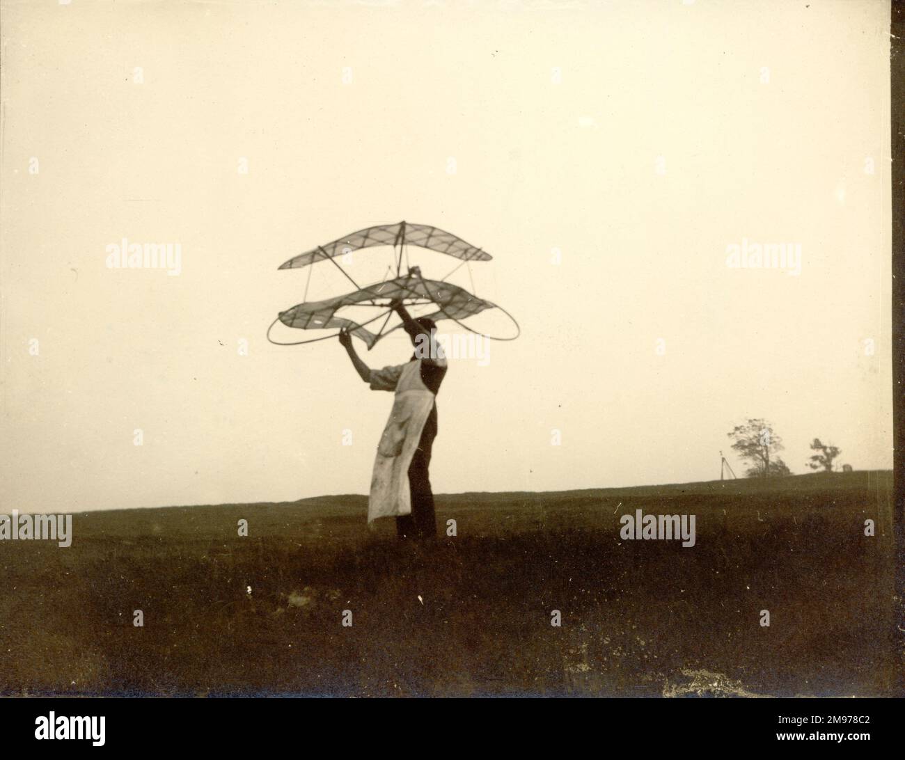 Cedric Lee Annuar Glider Modell. Ungefähr 1912. Stockfoto