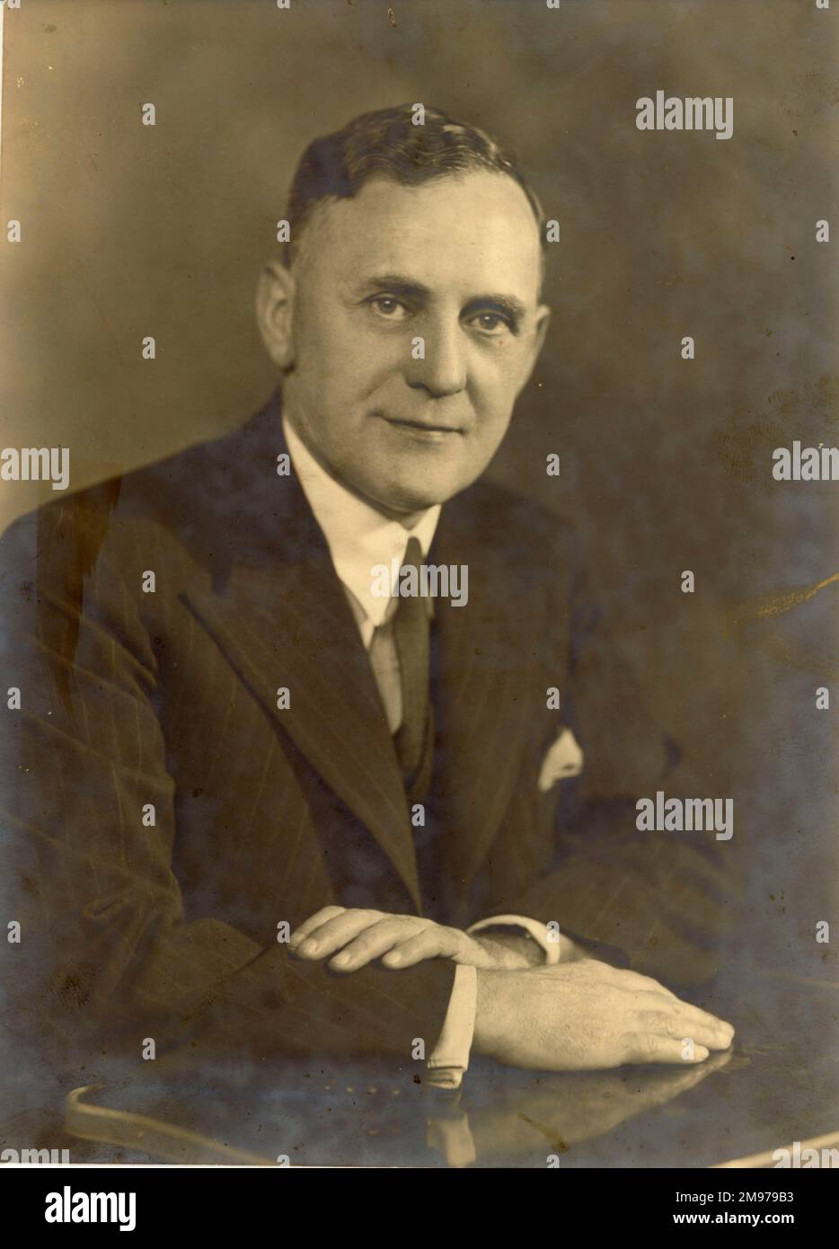 Sir John S. Buchanan, CBE, AMIMechE, FRAeS, Präsident von Raes 1949-1950. Stockfoto