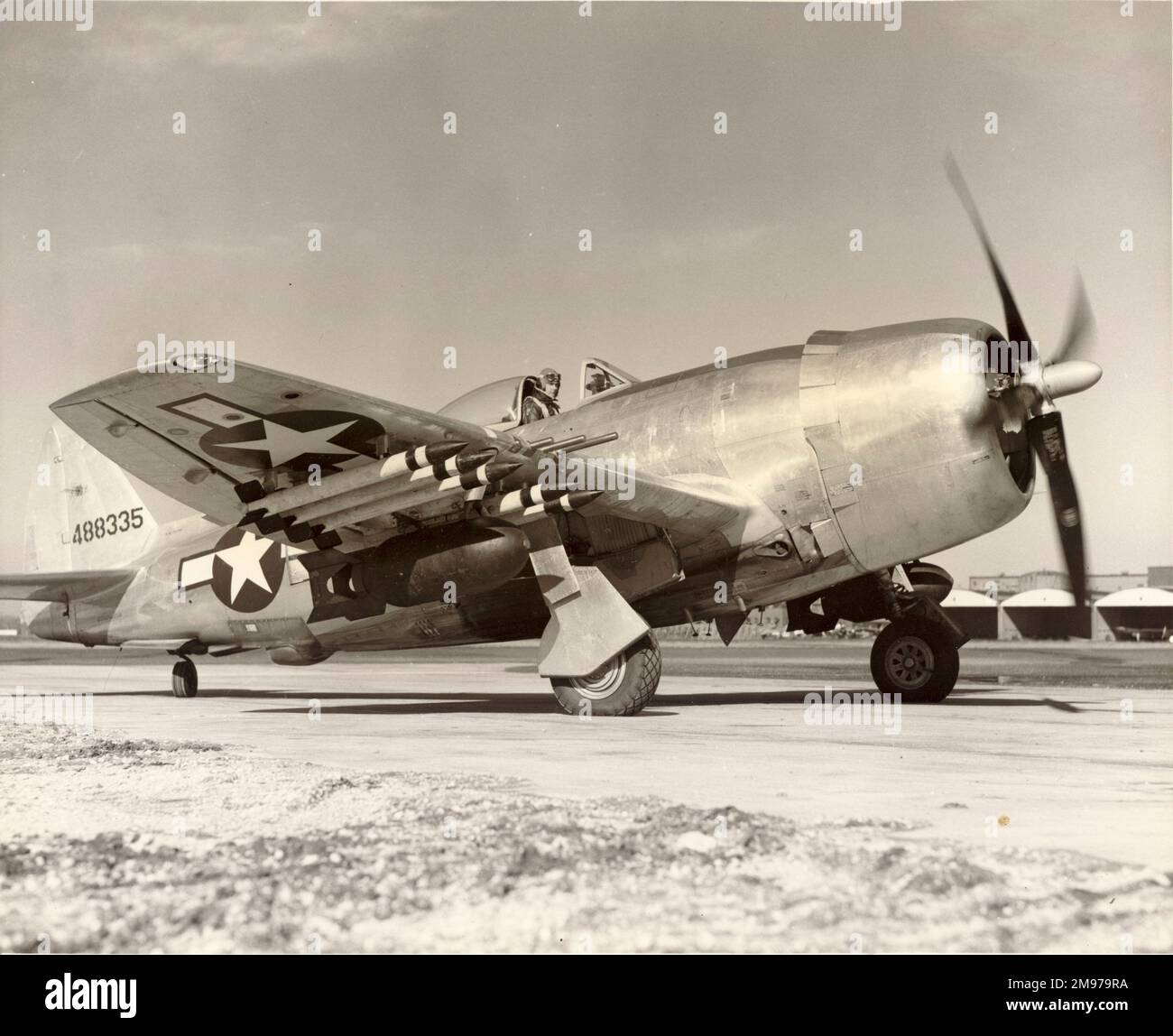 Republik P-47N Thunderbolt, 44-88335. Stockfoto