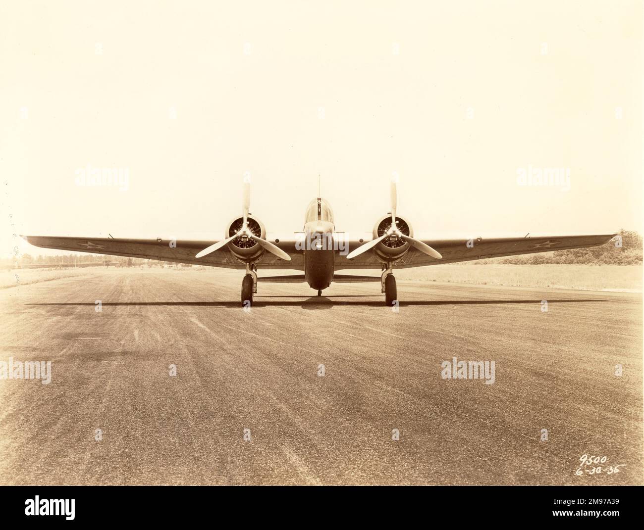 Martin B-10. Stockfoto