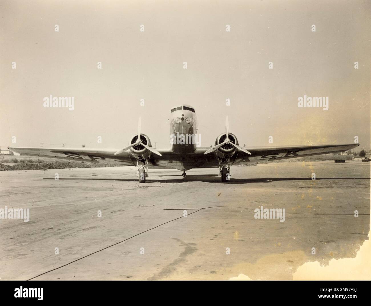 Douglas DC-2, SP-ASK, von LOT. Stockfoto
