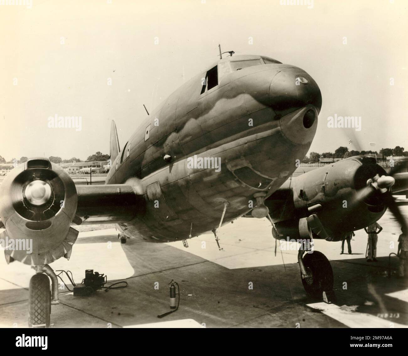 Curtiss C-46E-CS Kommando. Stockfoto