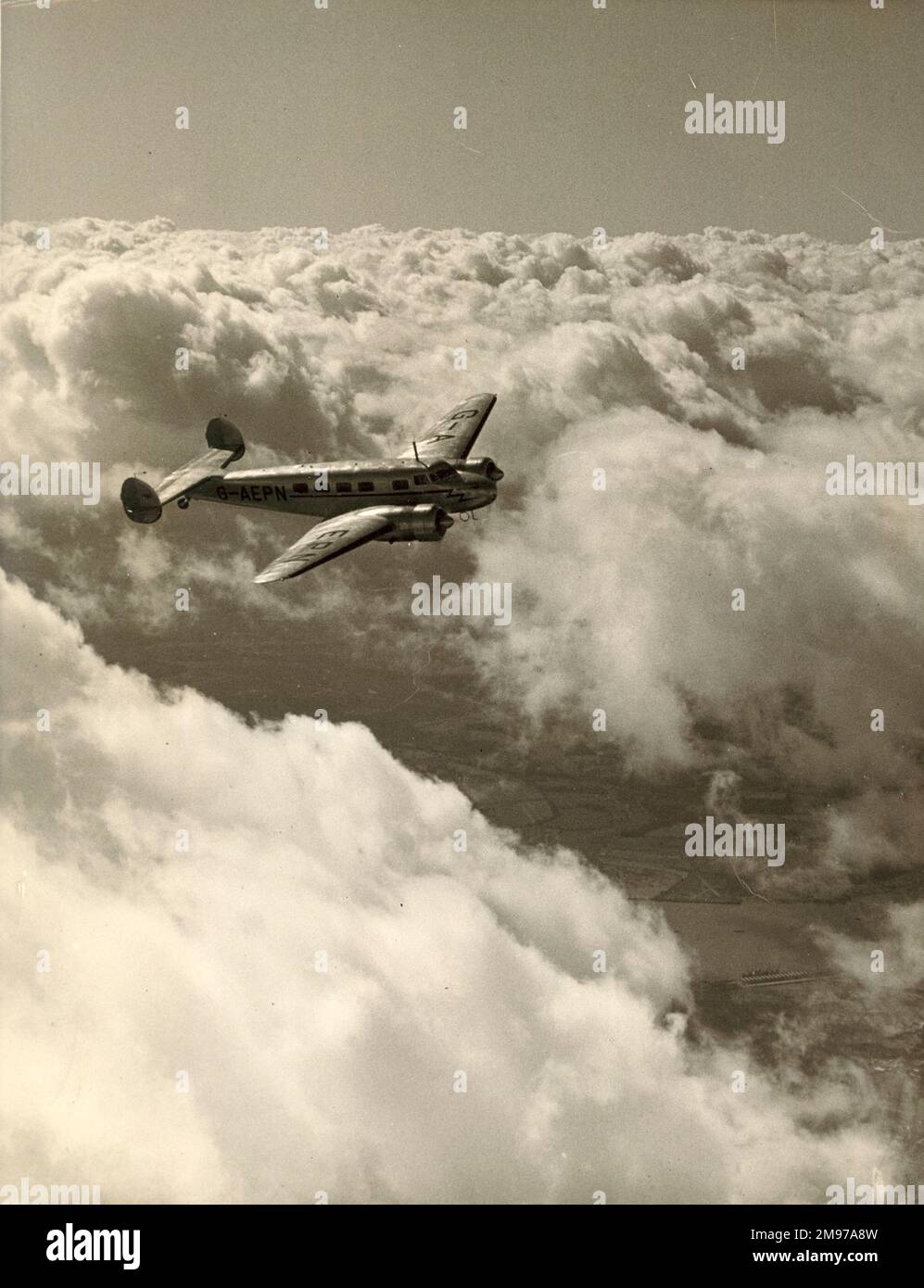 Lockheed, Modell 10A Electra, G-AEPN, von British Airways. Stockfoto