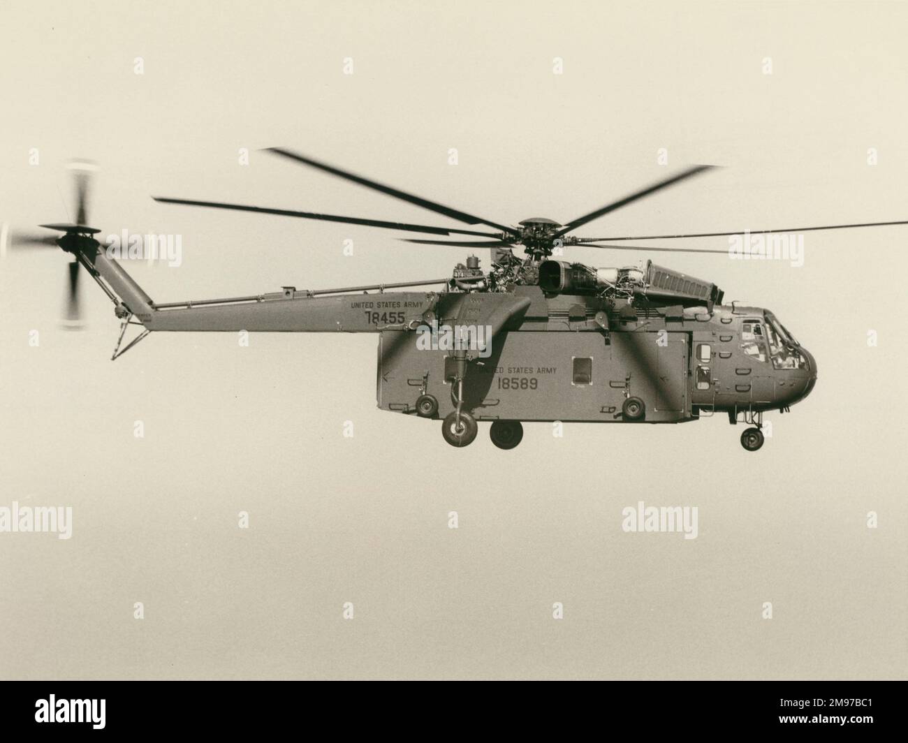 Sikorsky CH-54A Tarhe, 68-18455 (S-64 Skycrane). Stockfoto