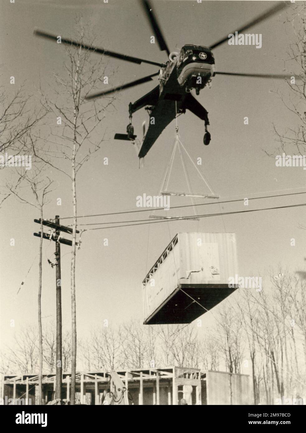 Sikorsky S-64 Skycrane. Stockfoto