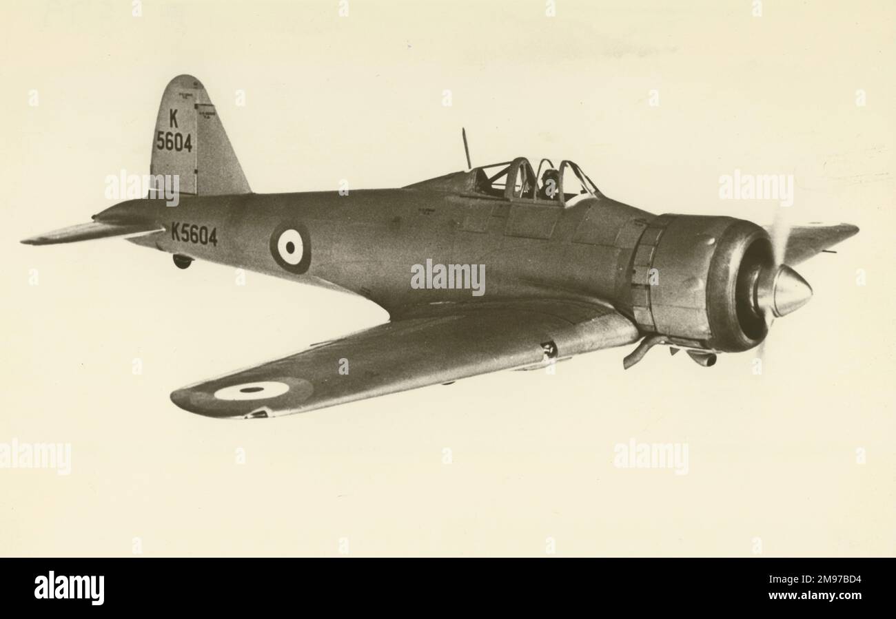 Gloster F5/34, K5604. Stockfoto