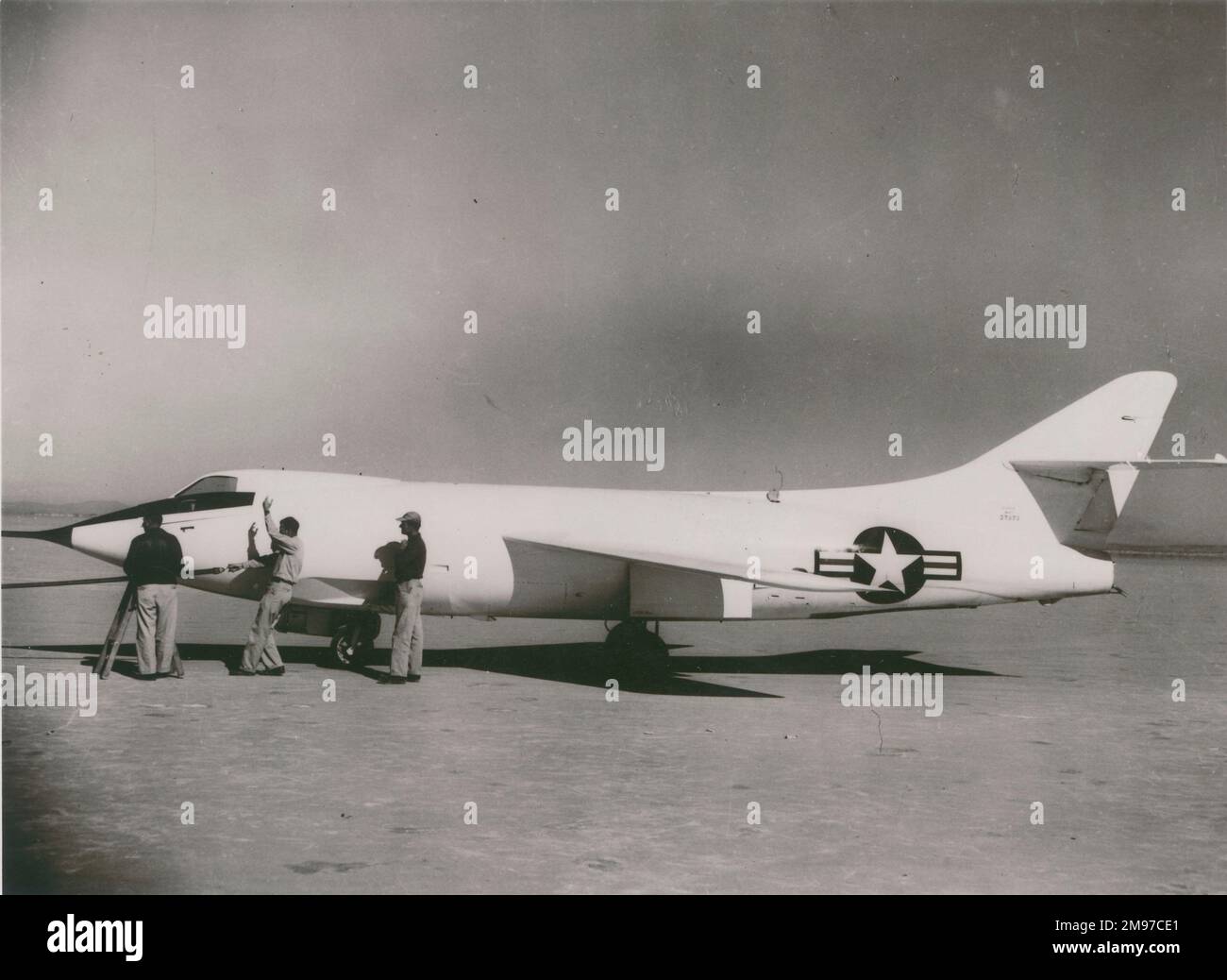 Douglas D -558-2 emporschnellen. Stockfoto