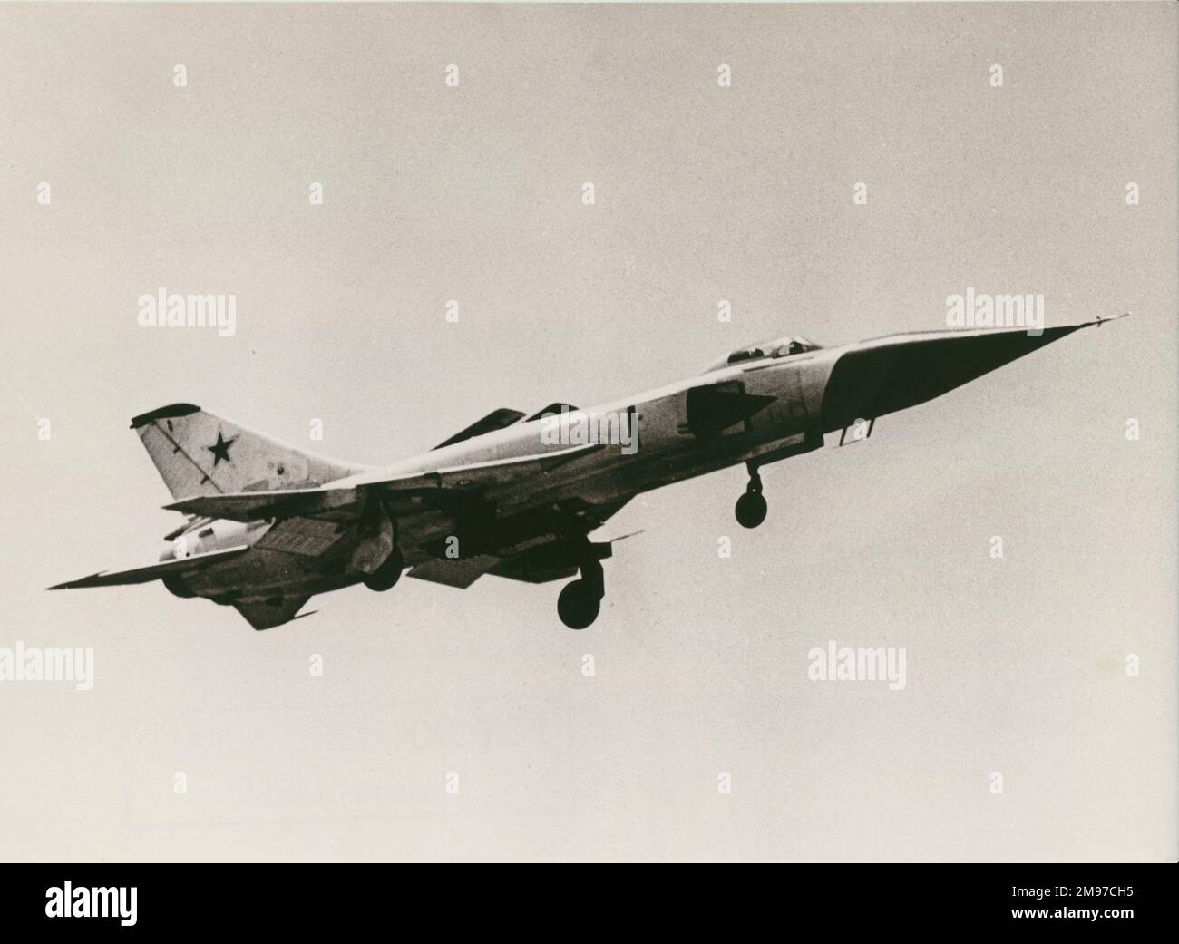 Sukhoi SU15 Flagon B Supersonic STOL-Kämpfer. Stockfoto